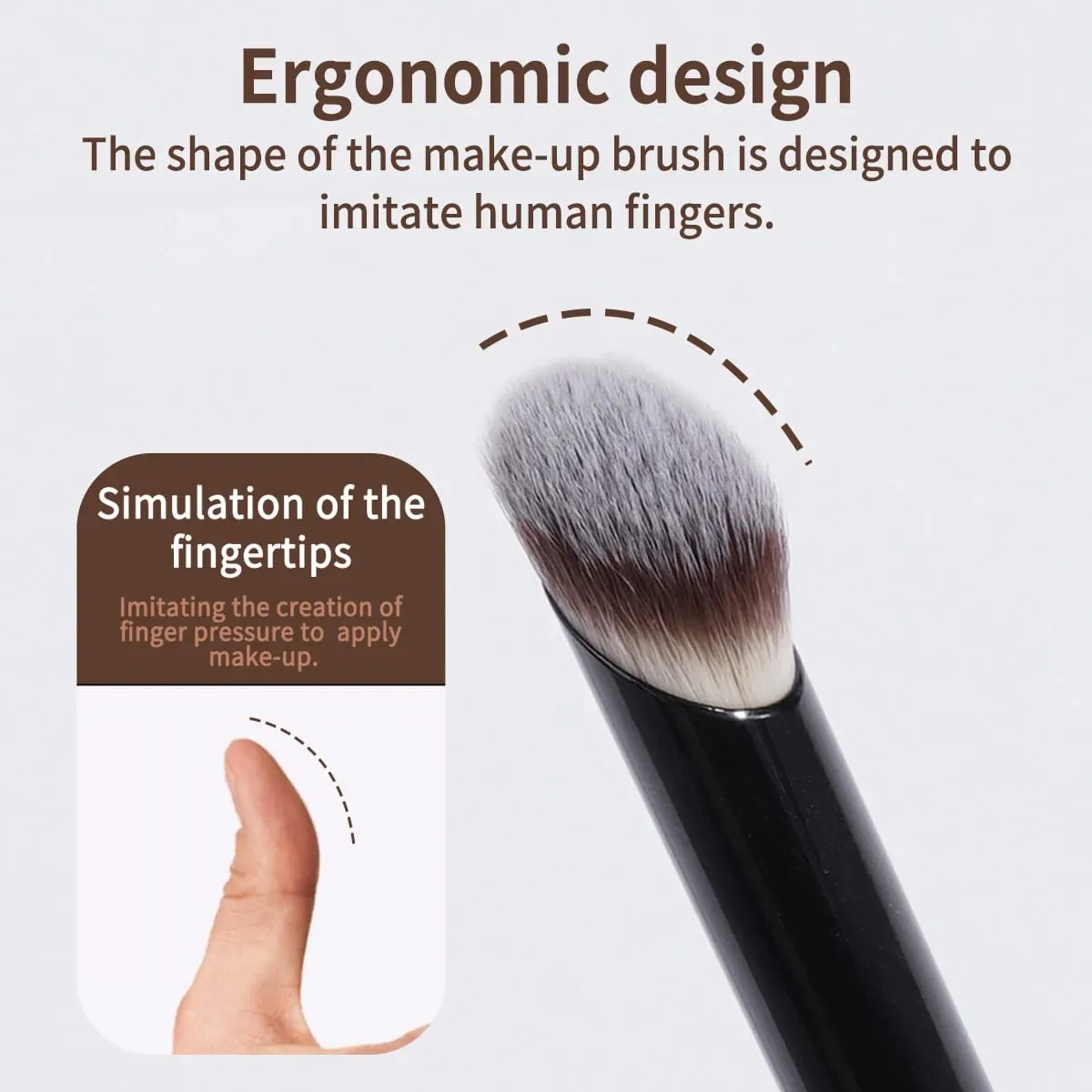 Πινέλα μακιγιάζ 8 τμχ Premium Synthetic Powder Foundation Contour Concealer Eye Shadow Blending Liner Makeup Brush Kit Tool — image 6