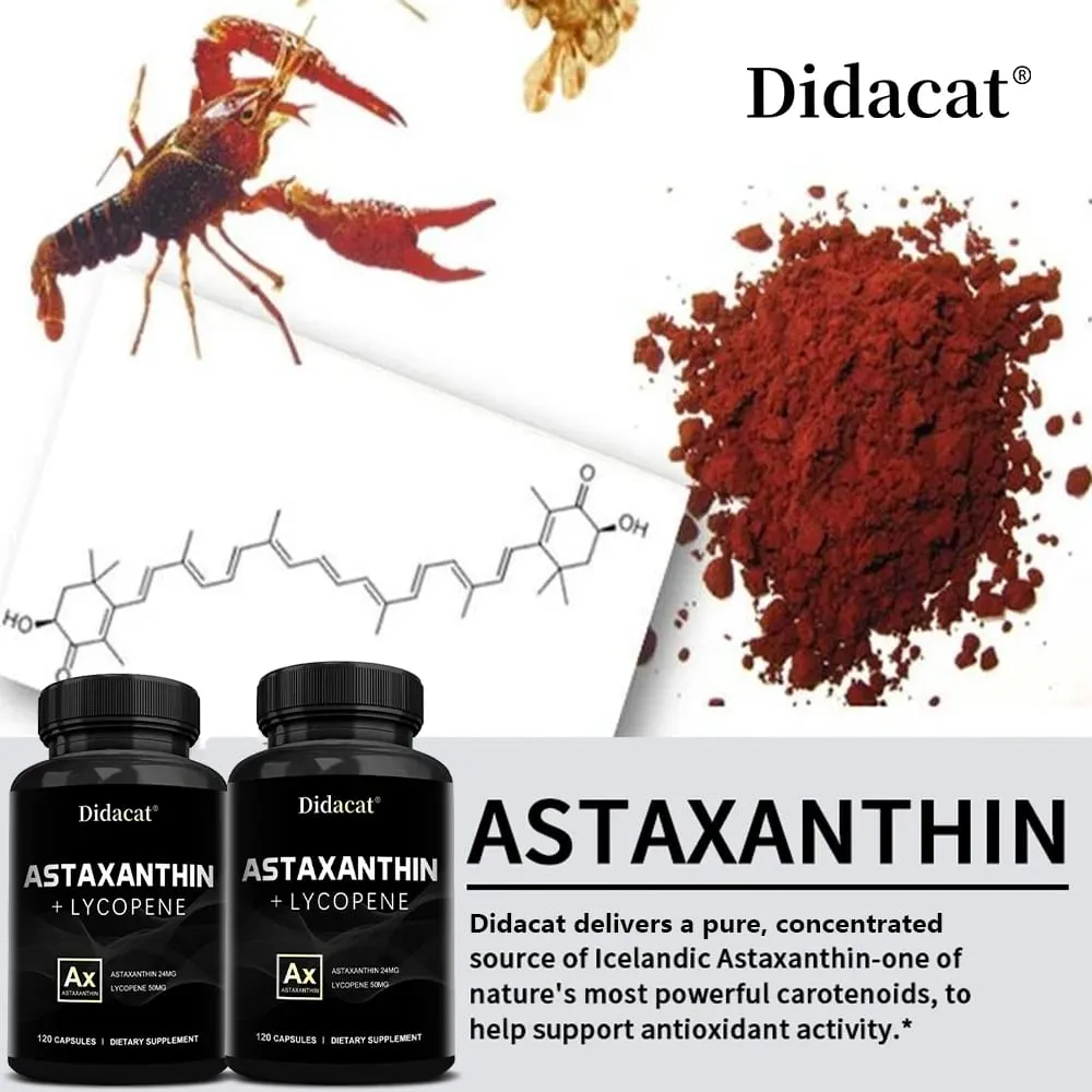 Φυσική ασταξανθίνη 24 mg Ένα ισχυρό αντιοξειδωτικό που υποστηρίζει την υγεία του καρδιαγγειακού συστήματος την υγεία των αρθρώσεων και ενισχύει την ανοσία