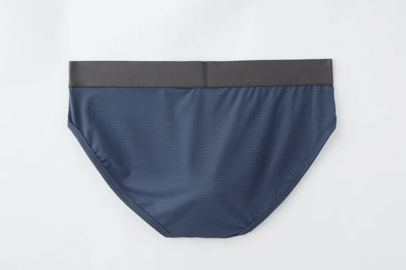 Men Underwear Brief Sexy Low-rise Striped Bikini Athletic Supporters Underpants Sleepwear Nylon Quick Dry Breathable