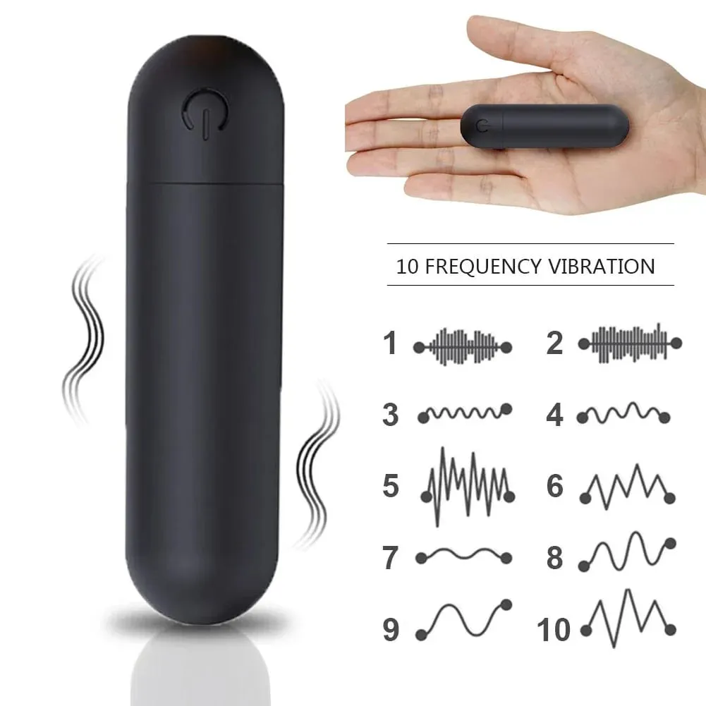 G Spot Bullet Vibrator Nipple Clitoral Stimulator 10 Vibration Mode Portable Mini Vaginal Anal Massager Adult Sex Toys for Women