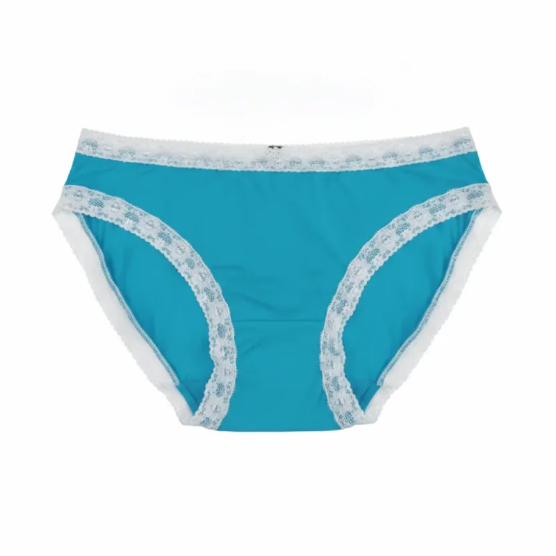 Breathable Ice Silk Men's Underwear Lingerie Low Waist Men's Lace Trim Briefs Panties U-Convex Pouch Brief Youth