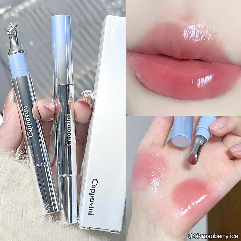 Mirror Watery Essence Lip Gloss עמיד לאורך זמן לא דביק שפתון נוזלי שופע ג'לי Lip Glaze איפור גוון לחות לשפתיים
