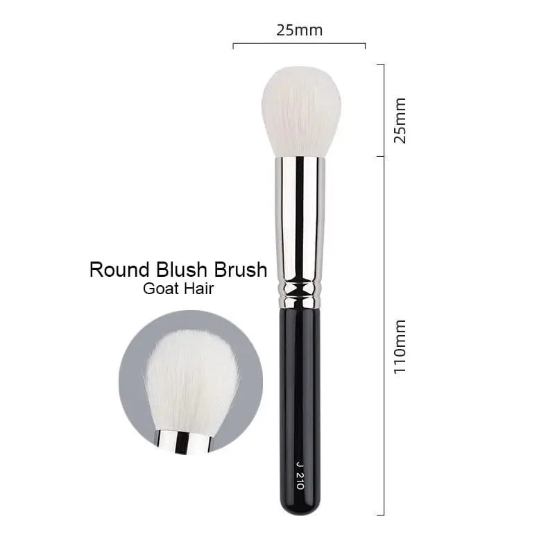 1pc Buhok ng kambing Round Blush Makeup brushes Angled sculpting Make up brush contour eyeshadow maliit na mantsa detalye ng mata pointed shadow