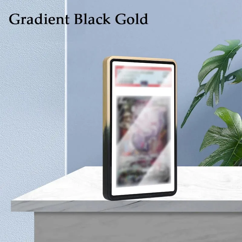 Casing Pelindung Kartu Bertingkat Aloi Aluminium Warna Gradien untuk Tempat Pajangan Bumper Kartu Perdagangan Tahan Gores UV & BGS PSA/BGS