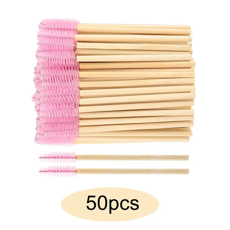 50/100/150 Stuks Wimper Borstels Concealer Lash Brush Spoolies Mascara Wands Applicator Voor Wimperverlenging Make-Up Set laukiss