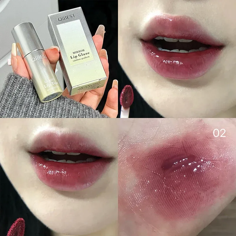 Watery Mirror Lip Gloss Μακράς διάρκειας Ενυδατικό Εύκολα Φορετούμενο Water Glass Lip Glaze Ενυδατικό Sexy Red Lip Tint Makeup