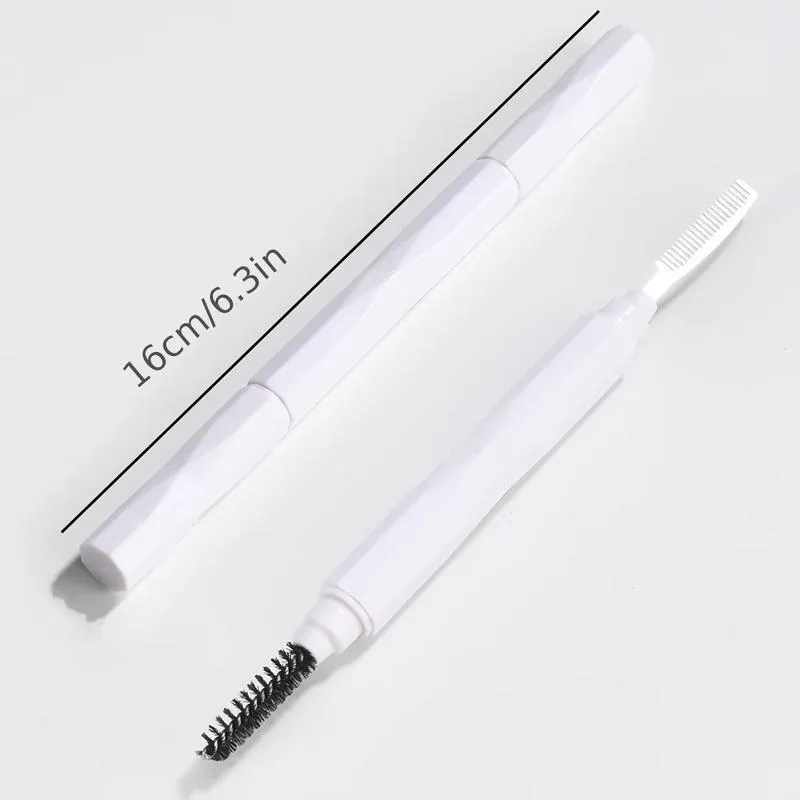 (N) 1Pc Eyebrow Make Up Brushes Dual Ended Brow Comb Makeup Brush Hindi kinakalawang na Steel Eye Lashes Roller Eyelashes Puting Beauty Tool