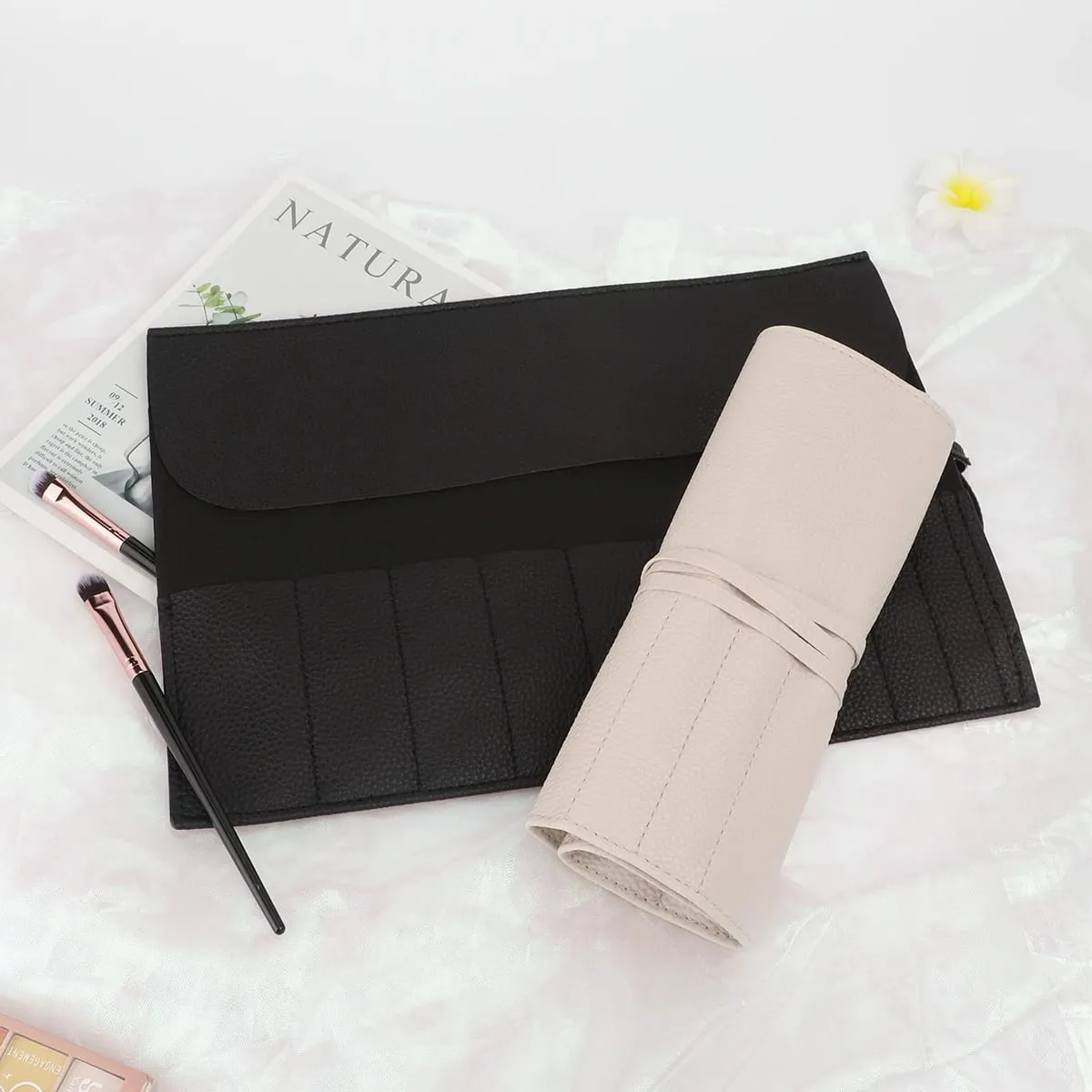 Θήκη για πινέλο μακιγιάζ Roll Up Organizer πινέλα μακιγιάζ Ταξιδιωτικά πινέλα μακιγιάζ Τσάντα καλλυντικές τσάντες Θήκη για γυναίκες Βούρτσες φρυδιών