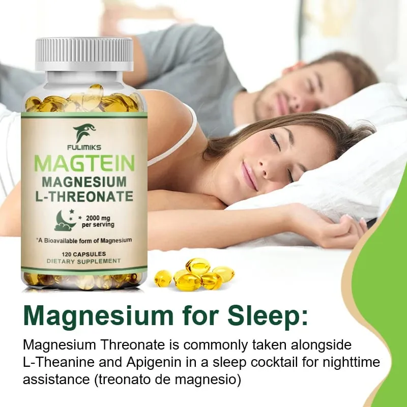 תוסף Magtein Magnesium L-Threonate נחקר קלינית להגברת המגנזיום במוח שיפור מיקוד הזיכרון ושינה רגועה