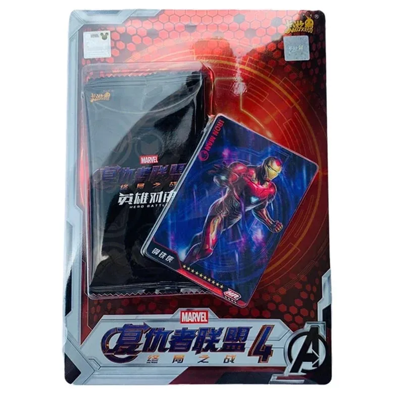 Kartu        Asli Kartu Duel Pahlawan          Versi Kompetitif Mainan Kartu Koleksi Iron Man Thor Captain CR America
