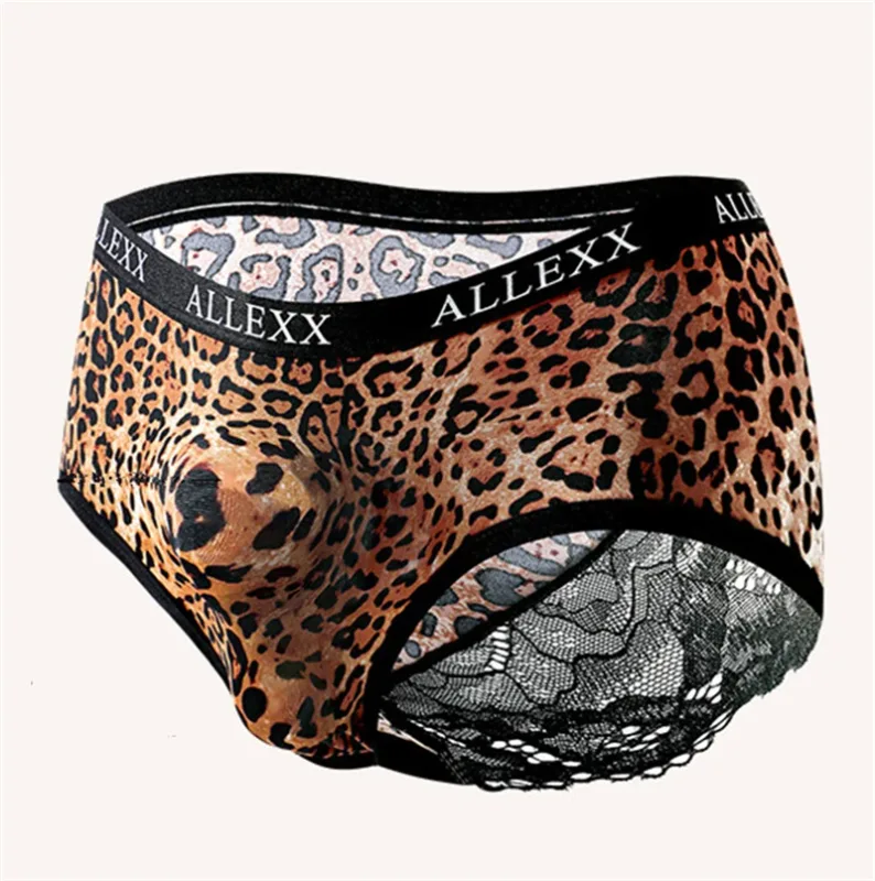 Men's underwear Lace cuecas masculino 3D spacecraft calzoncillos hombre leopard print lencerías muy hot sexys tøy men lingerie