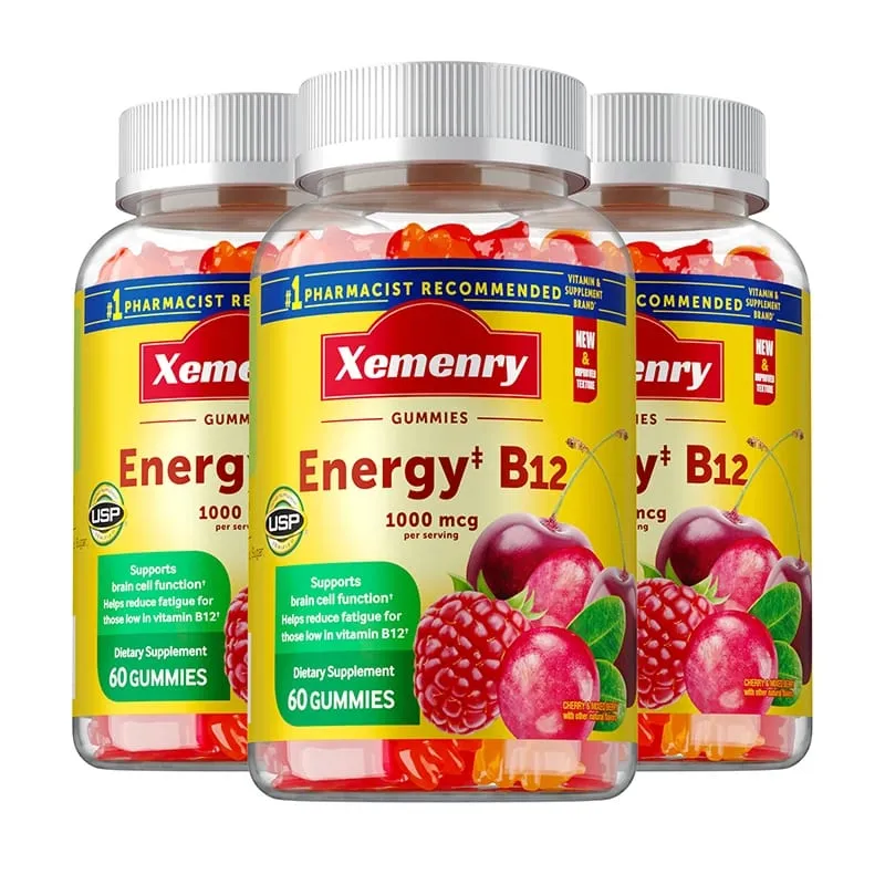 Bitamina B12 Gummies - Nakakatulong Ito sa Pagpapanatili ng Enerhiya sa Pagpapalakas ng Metabolismo at Sinusuportahan ang Mga Buto at Ang Immune System