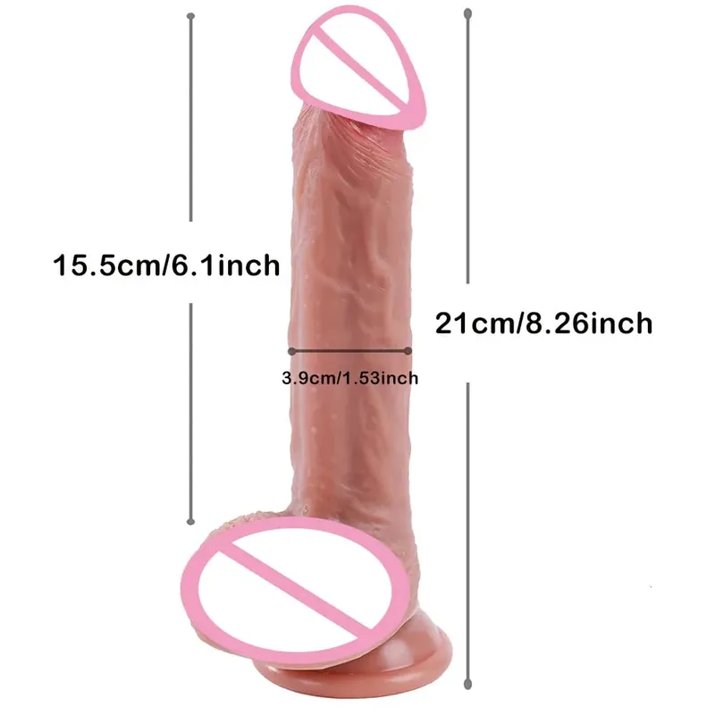 Huge Thick Realistic Dildo Big Penis Double Penetration Anal Plug Vagina Masturbator Fake Dick Adult Sex Toy for Women Sexuales