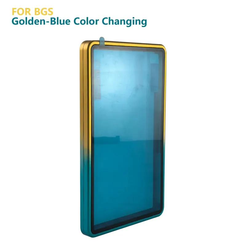 Casing Pelindung Kartu Bertingkat Aloi Aluminium Warna Gradien untuk Tempat Pajangan Bumper Kartu Perdagangan Tahan Gores UV & BGS PSA/BGS