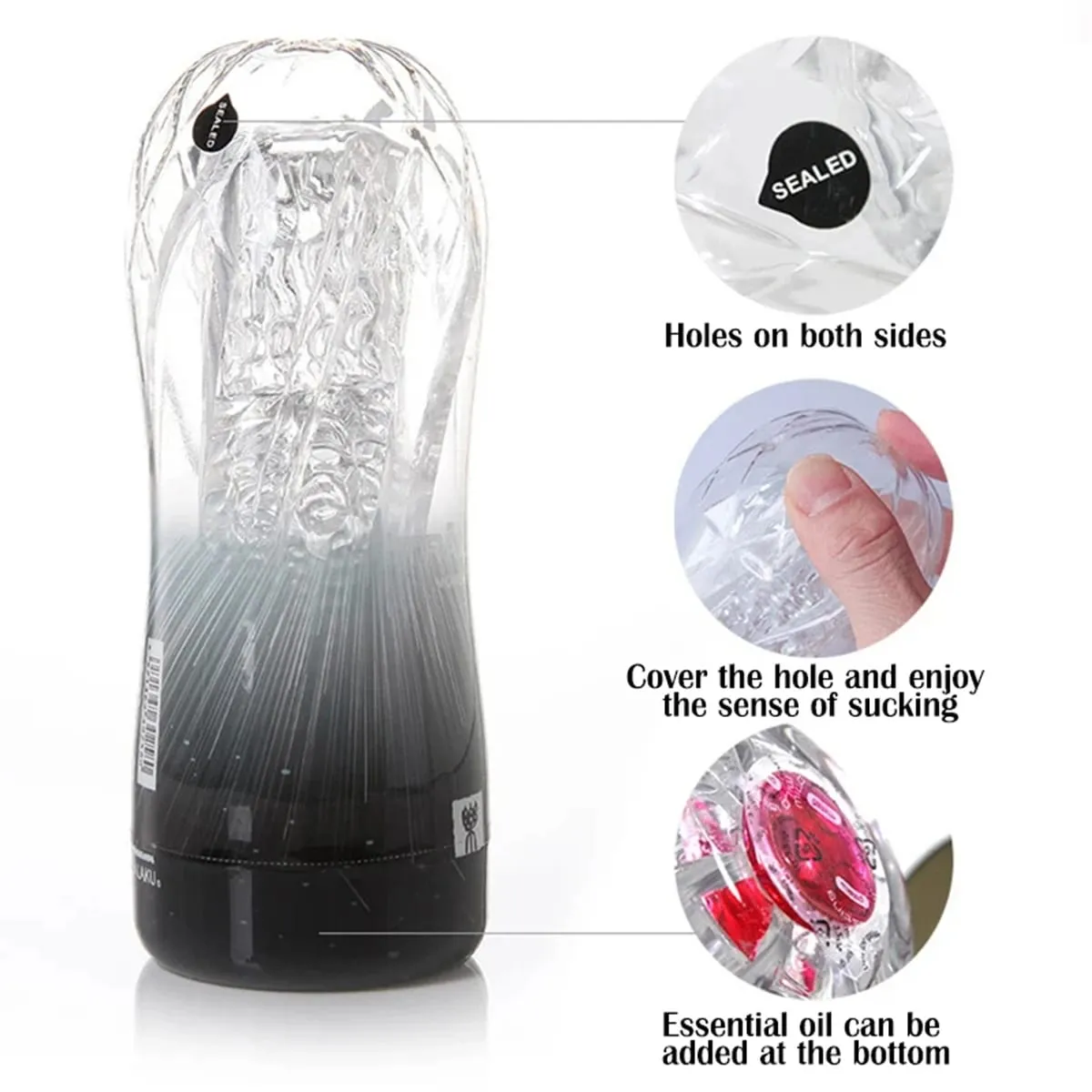 Male Masturbator Soft Pussy Sex Toys Transparent Vagina Adult Endurance Exercise Sex Products Vacuum Pocket Cup For Men