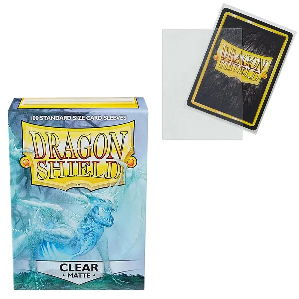 100 PCS/BOX 66x91mm Τυπικό μέγεθος Ματ μανίκια κάρτας Demark Dragon Shield για μανίκια επιτραπέζιων καρτών παιχνιδιών MTG/PKM/YGO/TCG