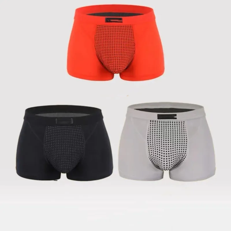 3PC Men's Magnetic Therapy Underwear Upgraded 22 Magnets Boxer Briefs L-6XL Anti-Pain Health Underwear Brazilian Breathable Men