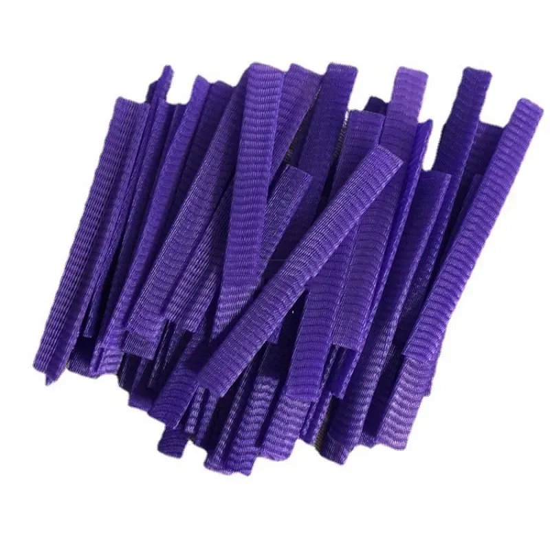 50 buah/lot penutup pelindung jaring kuas rias warna-warni perlengkapan jaring pelindung jaring elastis kecantikan penutup pena jaring sikat alat kosmetik