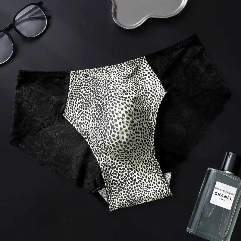 5PCS Sexy Mens Seamless Panties Ice Ultra Thin Sports Fitness Bulge Pouch briefs Male Panties Low Waist