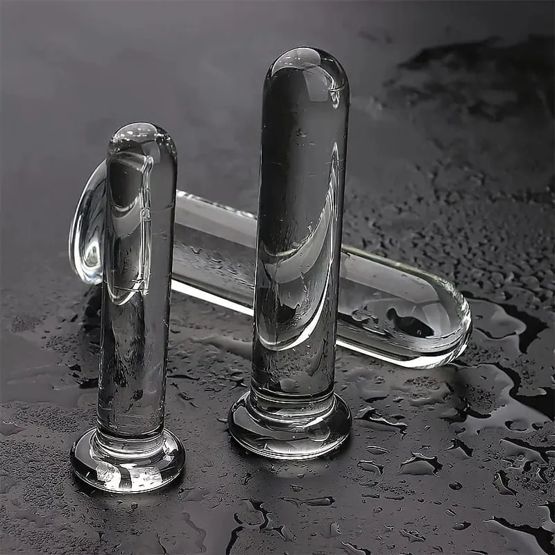 Transparent Anal Plug Dildo Adult Sex Toys Shape Butt Plug Dildos BDSM Anal Pleasure Sex Toys Anal Trainer For Women&Men Couple