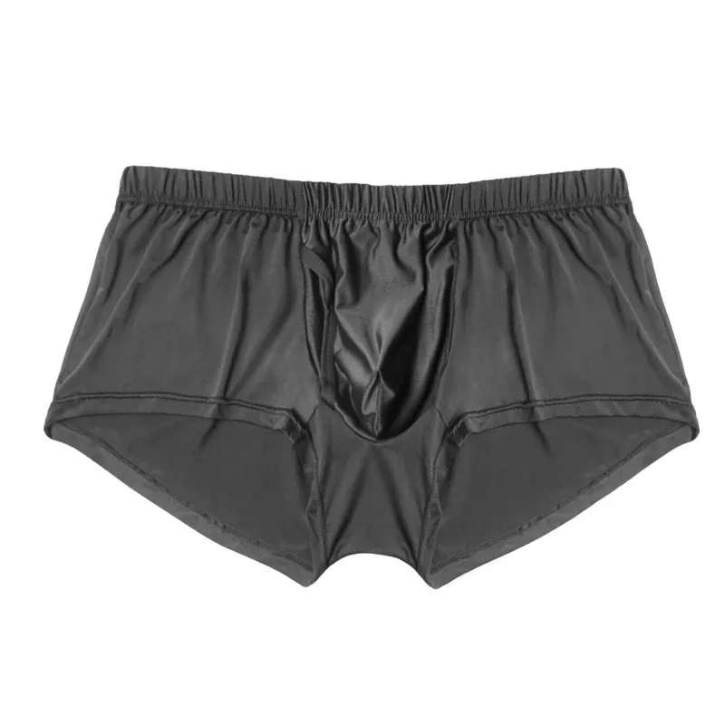 Men's Loose Front Fly Icy Woven Boxer Shorts, Stretch Breathable Multi Color Underwear for Sleep Home Daily Casual Lounge Wear