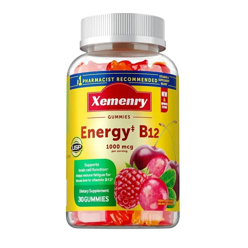 Bitamina B12 Gummies - Nakakatulong Ito sa Pagpapanatili ng Enerhiya sa Pagpapalakas ng Metabolismo at Sinusuportahan ang Mga Buto at Ang Immune System