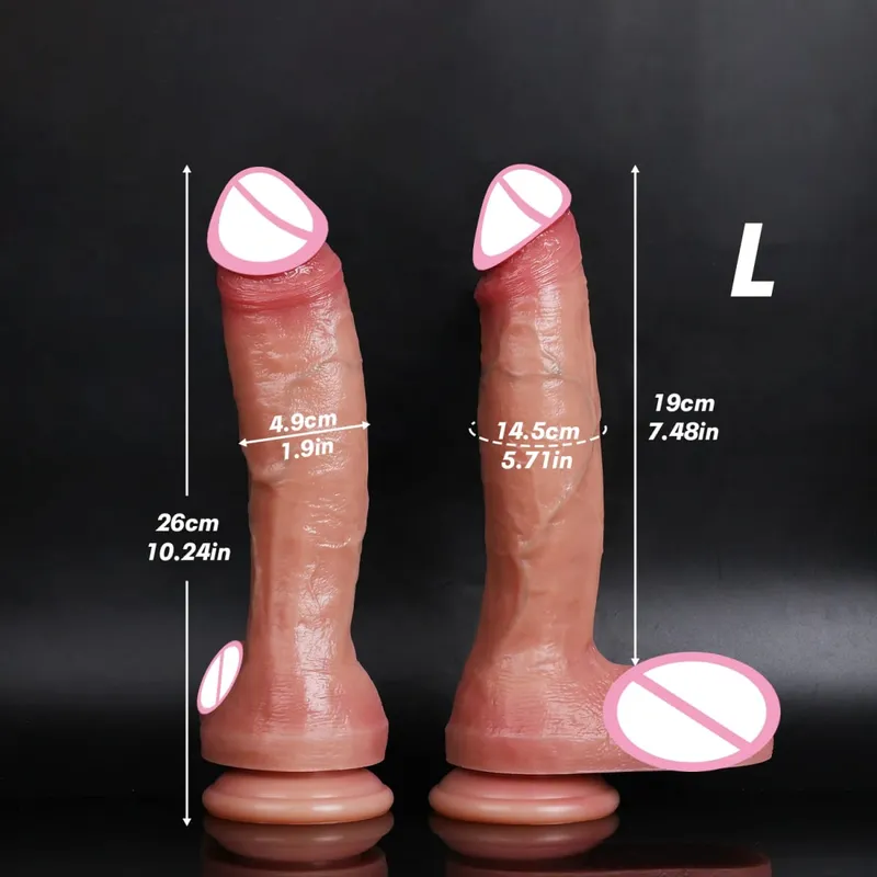Realistic Dildo Penis Soft Double Silicone Dildos Vaginal and Anal Masturbator Big Dick For Woman Masturbation Adult Sex Toy 18+