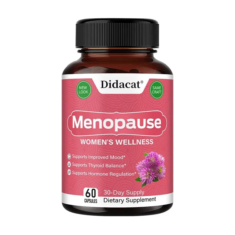 Menopause Relief Capsules - Improves Metabolism Support Weight Management Hot Flashes Night Sweats Mood Supplements for Women