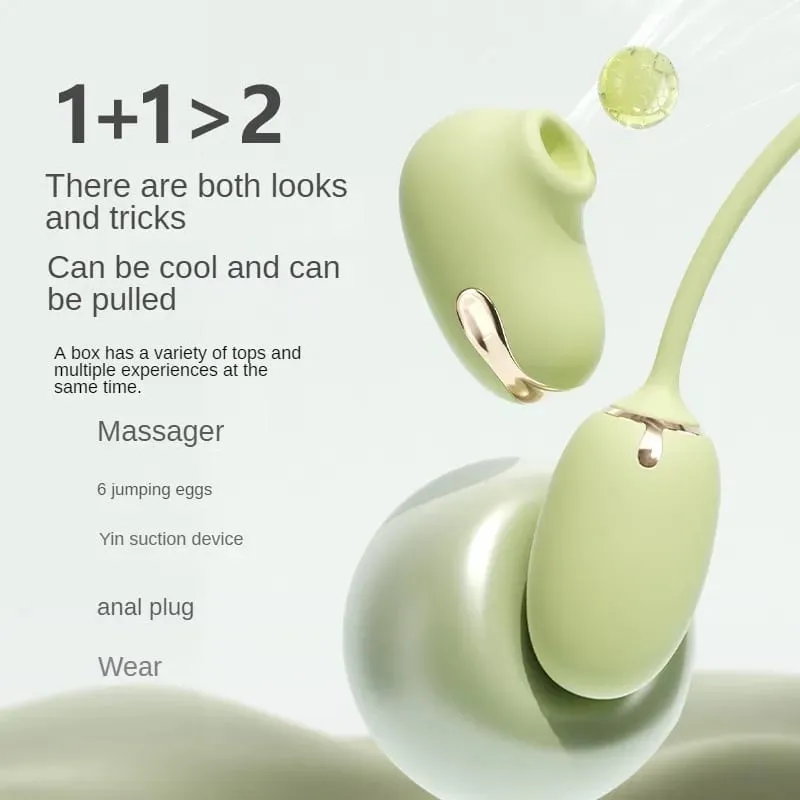 Magic Box Clitoral Sucking Vibrator with Vibrating Egg G Spot Nipple Sucker Stimulator 18 Speeds Vagina Ball Sex Toys for Woman