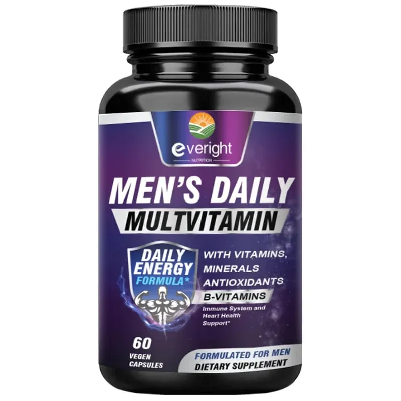 Men's Multivitamin – Pagpapalakas ng Immune na may Bitamina A B12 C D | Pang-araw-araw na Enerhiya at Non-GMO — image 8