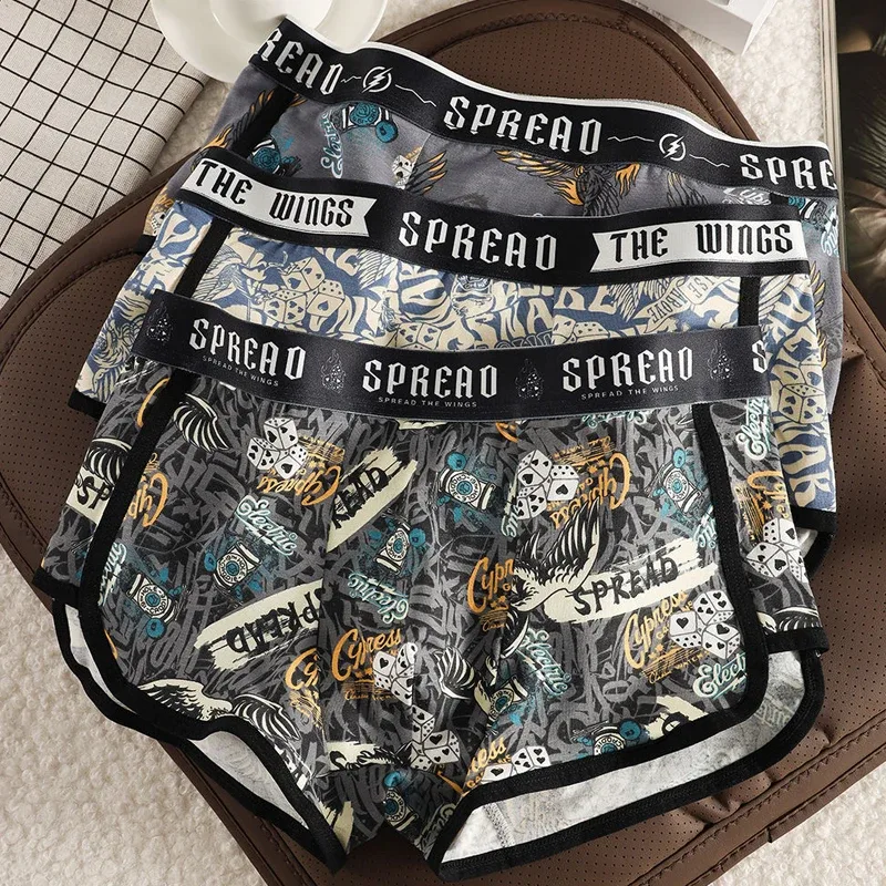 Brand Health 1pcs/3pcs Cotton Boxer Men Underwear Hot Breathable Mens Boxers BoxerShorts Man Panties Size L-3XL MLS8088
