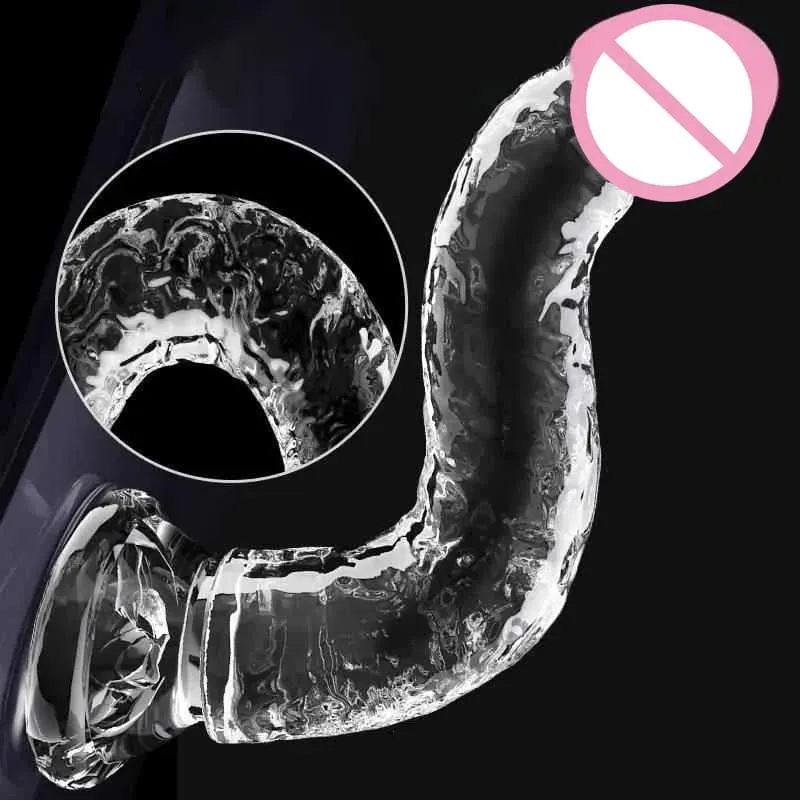 Ρεαλιστική βεντούζα πέους Dildo Jelly Dildo Big Dick Θηλυκός Αυνανιστής Κλειτορική Διέγερση Λεσβιακά σεξουαλικά παιχνίδια για γυναίκες 7 μεγεθών