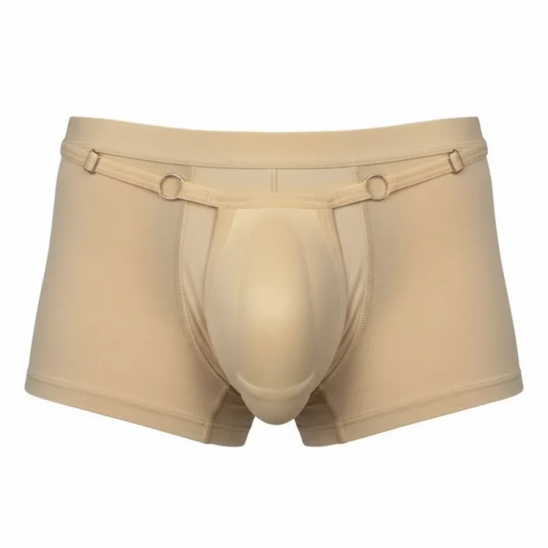 T-back Push Up Sponge Cup Pad Thongs Adjustable 3D Front Padded Briefs Seamless Low-waist Men Shapewear Men Panties Accessories