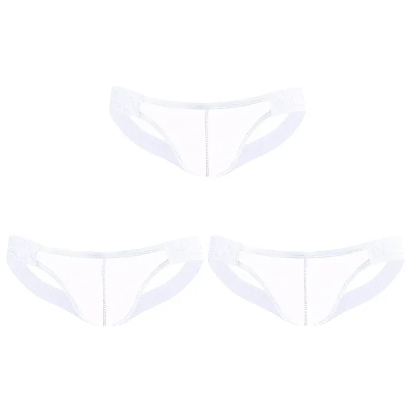 Trendy Men's Thong Comfortable Passionate Fitness Underwear Show Buttocks Personality Transparent Men Summer Triangle Brief