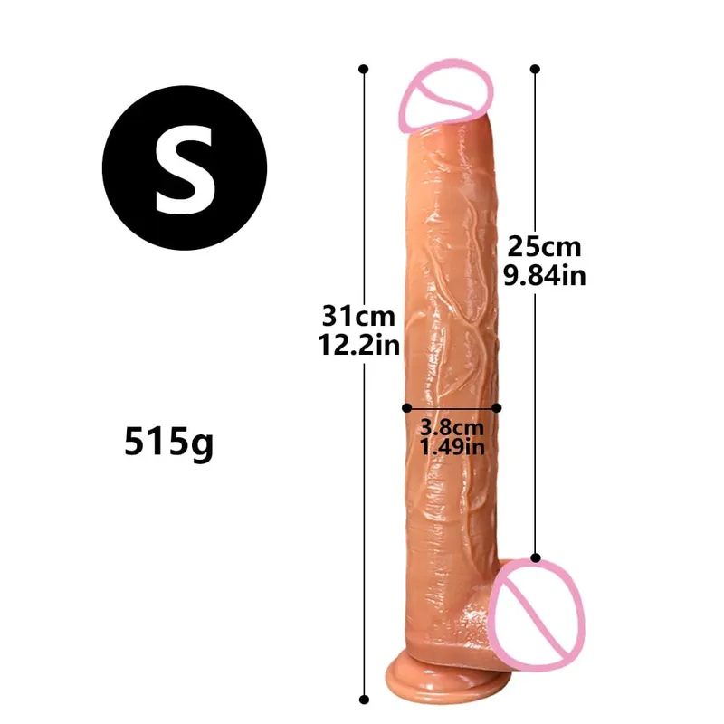 Super Long Penis Soft Silicone Dildo Butt Plug Prostate Massager Huge Vagina Anal Dildo Suction Cup Adult Sex Toys For Women men