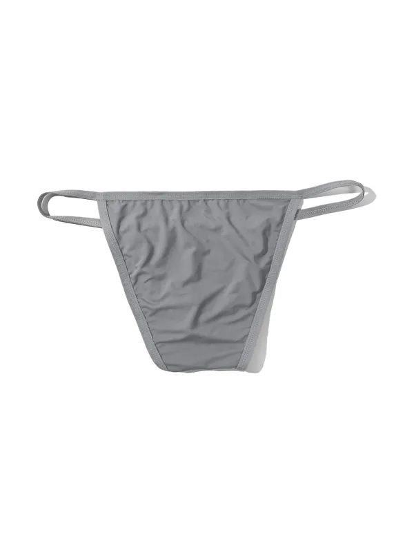 1PC Men's Sexy Low-Waist Briefs with Large Pouch Single Color Thin Belt Comfortable Thin Design for Summer Pure Color Underwear