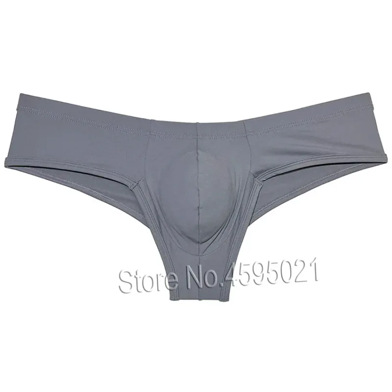 Men's Low Waist Bikini Briefs Underwear Male Bikini Enhance Pouch Boxershorts Micro Trunks Underpants Soft Briefs