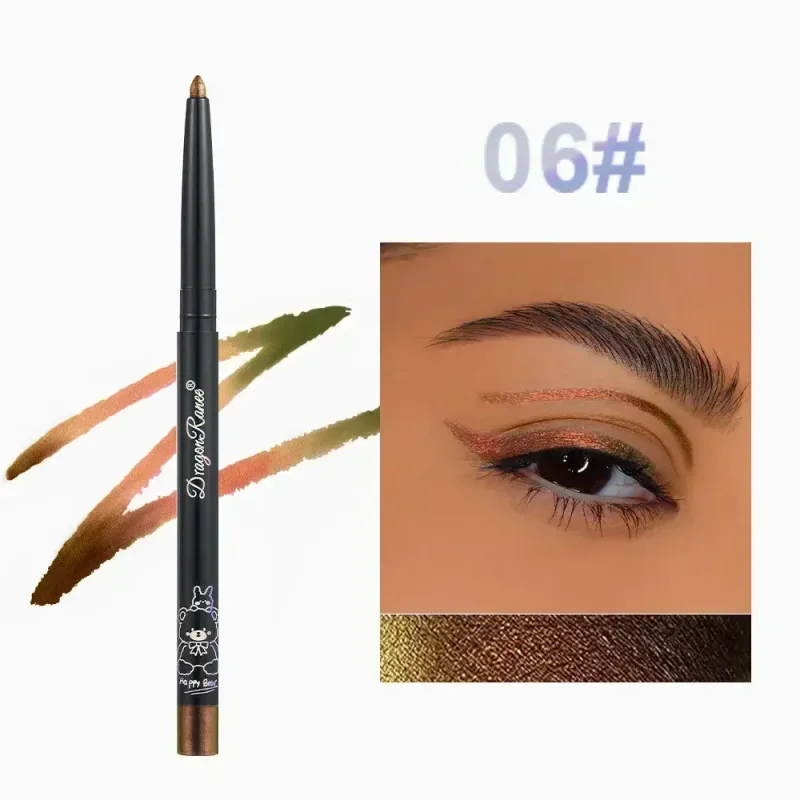 MultiChrome Aurora Chameleon אייליינר עיפרון נצנצים מתמשך צללית שוכבת תולעי משי עט עמיד למים יופי קוסמטיקה איפור עיניים