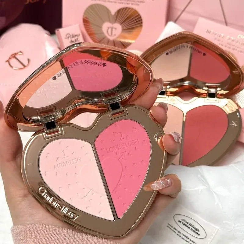 Πολυτελές CT Multicolored Water Light Lip Gloss Lasting Hydrating Lip Balm σε σχήμα καρδιάς Tip Lip Brush&Jelly Lip Gloss Makeup Gift