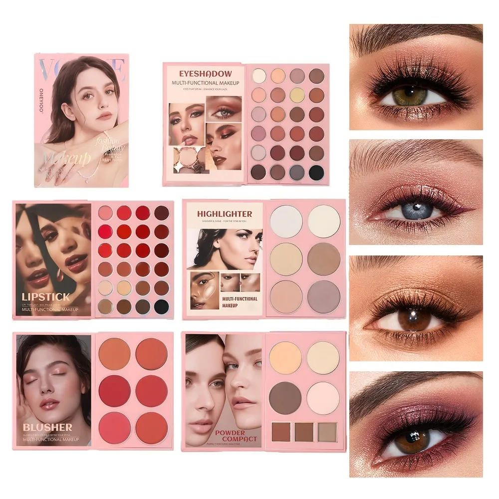 Book Style Eye Shadow Plate Natural Brown Matte Fine Flash Eye Shadow Αδιάβροχη ανθεκτική και εύκολη στη χρήση Φορητό δώρο μακιγιάζ ταξιδιού κατάλληλο για γυναικείες διακοπές