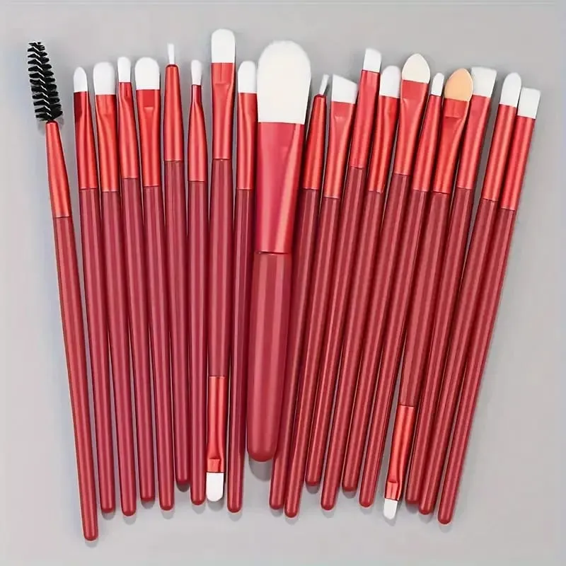20pcs Makeup Brush Set Soft Fluffy Cosmetic Foundation Powder Eyeshadow Kabuki Blending Make Up Brush Beauty Tool Makeup Sponge