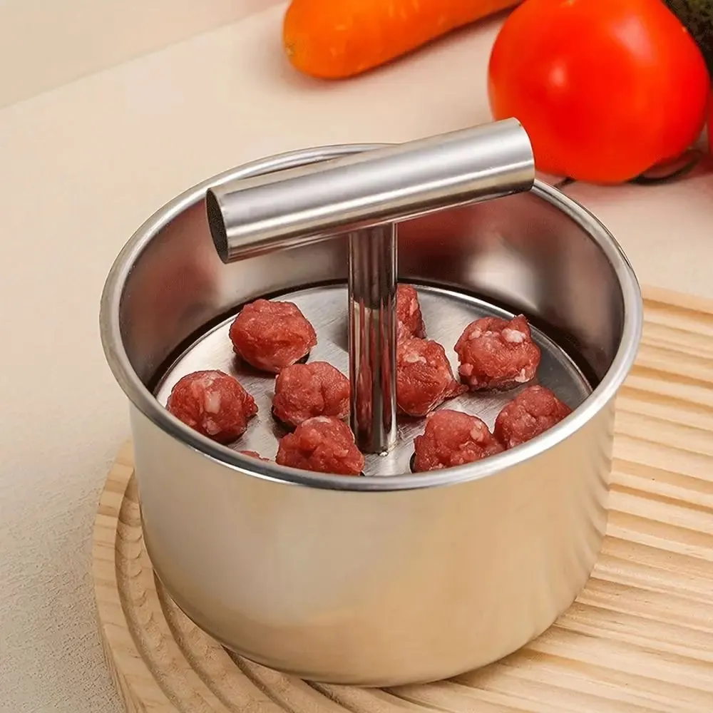 Stainless Steel Hand Press Meatball Maker Efficient Creative Meatball Maker Tool Manual Quick & Easy DIY Meatballs