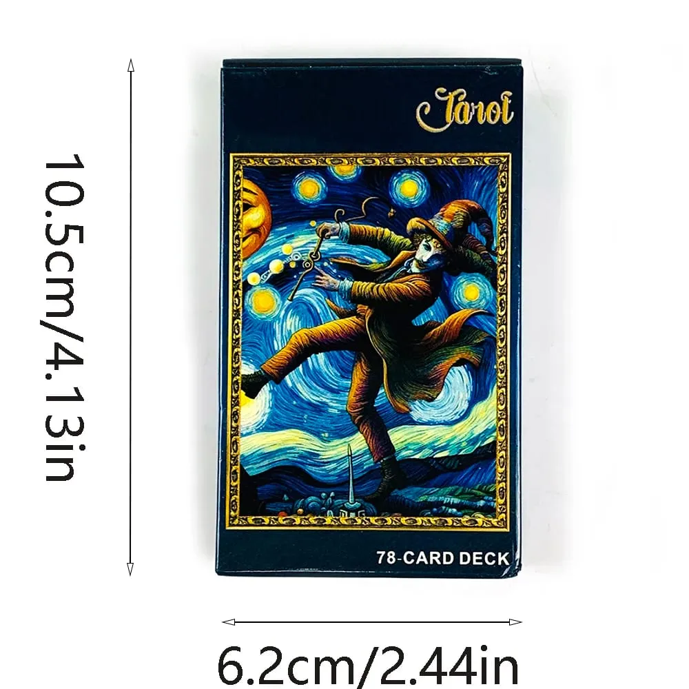 Bagong Tarot Cards A 78 Cards Deck English Version Fortune Telling Divination Deck Game Para sa Family Party Card Game Mga Regalo sa Bagong Taon