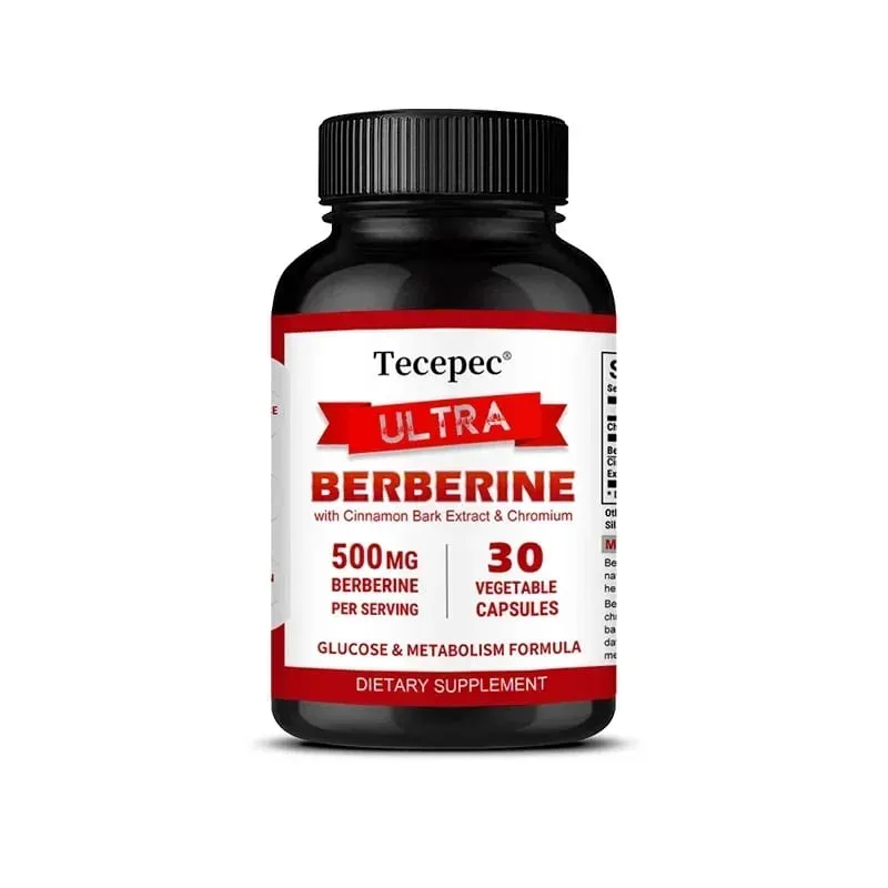 Berberine HCl 500mg Capsules na may Ceylon Cinnamon Support Metabolism Cholesterol Cardiovascular GI at Daily Immune Wellness