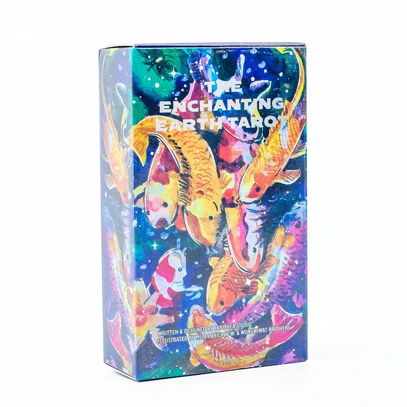 Az Enchanting Earth Tarot 80 kártyás pakli jóslás kiadása, a természet által ihletett társasjáték az intuitív útmutatásért és az önfelfedezésért