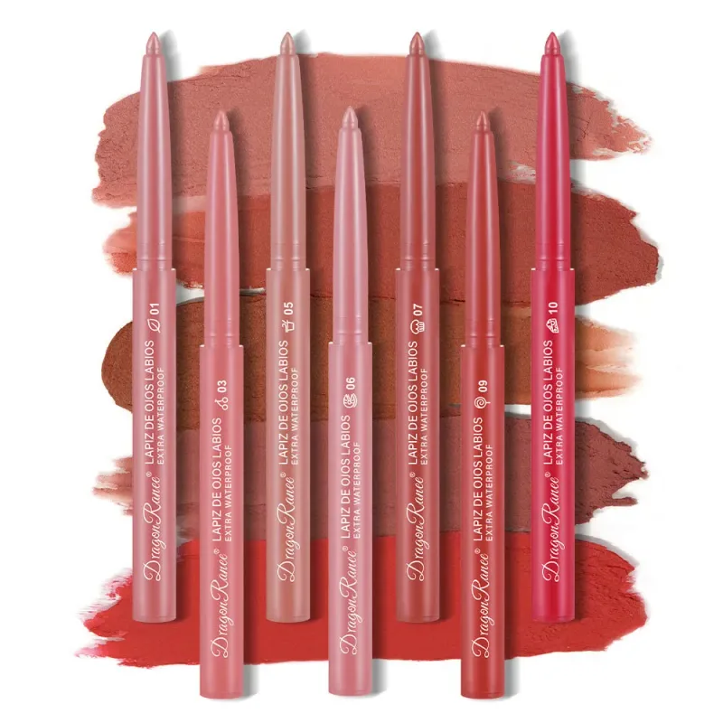 Lip Liner Αδιάβροχο μακράς διαρκείας Hook Line Lip Pencil Matte Beginner Automatic Lip Liner Bean Ενυδατικό Αντικολλητικό Cup Lips