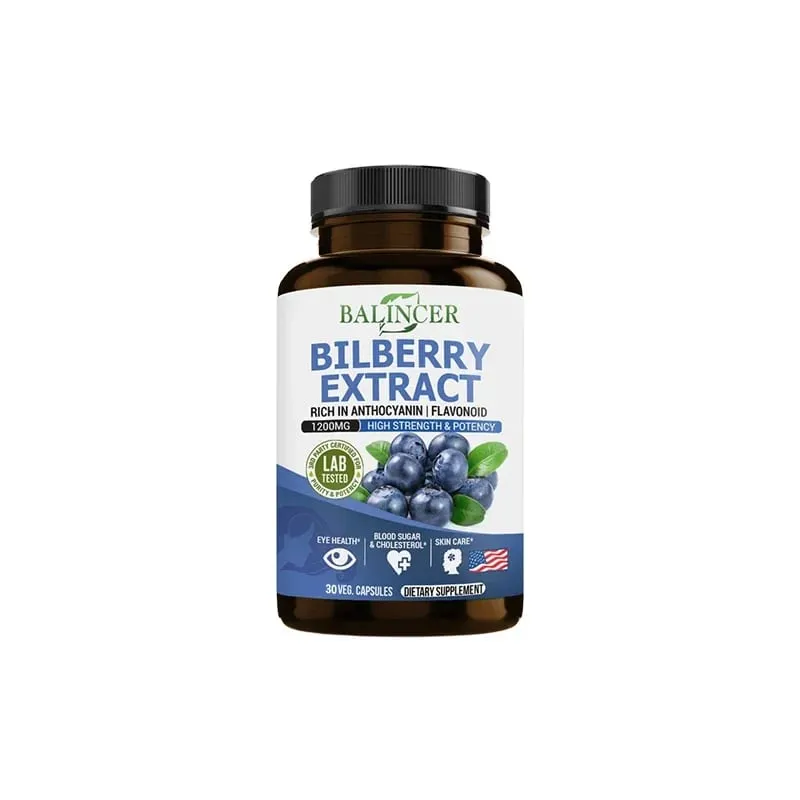 Bilberry Extract Supplements - Mayaman sa Antioxidants Itaguyod ang Kalusugan ng Paningin at Protektahan ang Mga Mata Itaguyod ang Kalusugan ng Utak