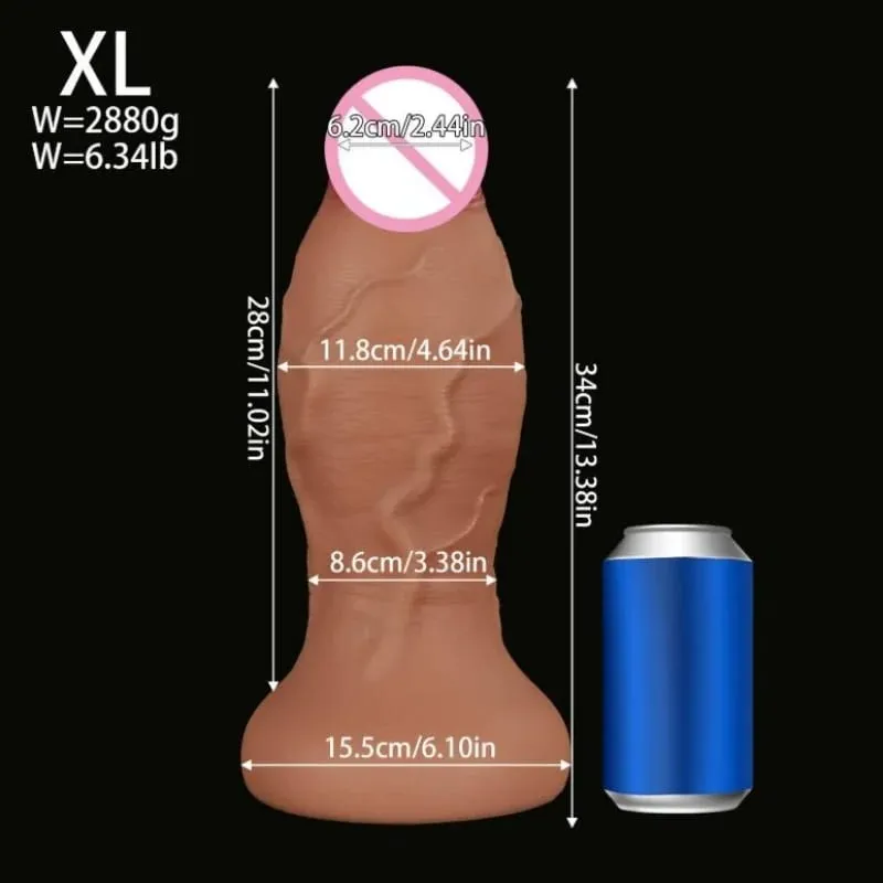 Super Large Anal Dildos Thick Realistic Penis Silicone Big Dick Butt Plug Masturbatior with Suction Cup Sex Toys for Women Men