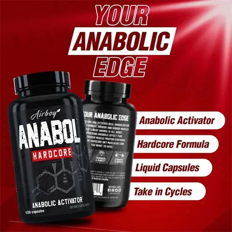 Συμπλήρωμα Anabol Hardcore - Αναβολικά Συμπληρώματα Μυϊκής Δόμησης που προάγουν τη σύνθεση μυϊκής πρωτεΐνης και αυξάνουν τη δύναμη — image 6