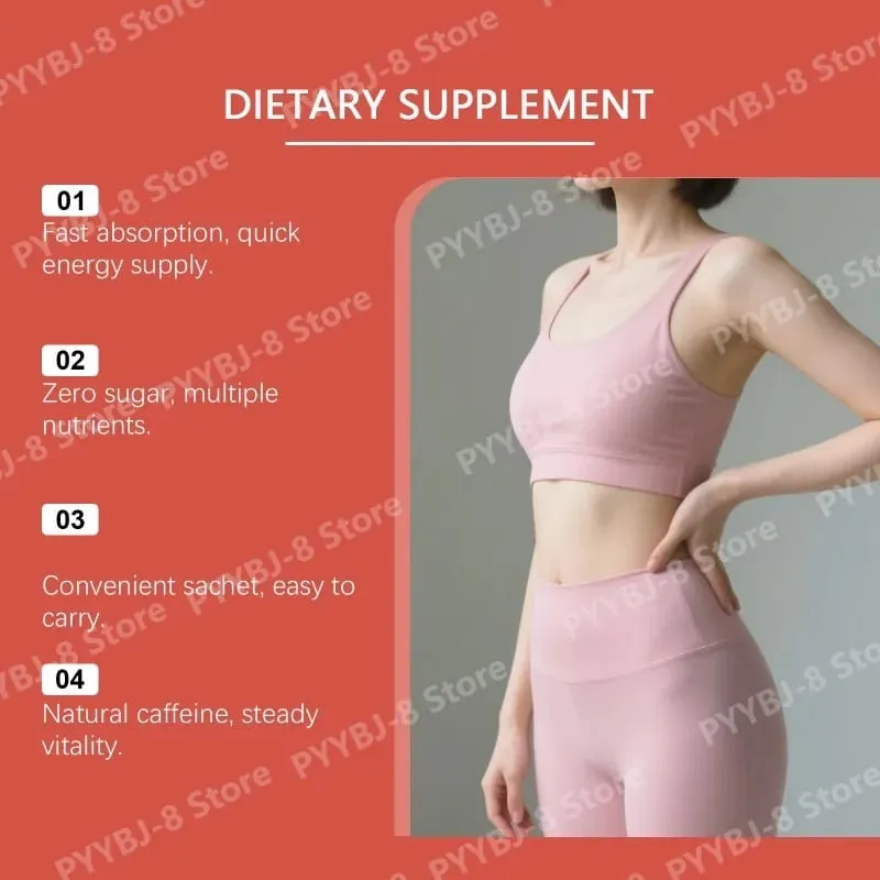 Zero Sugar Vattenmelon Elektrolytpulver med 90mg koffein Aminosyror Mineraler Vitaminer Ger energipåfyllning 15 sticks